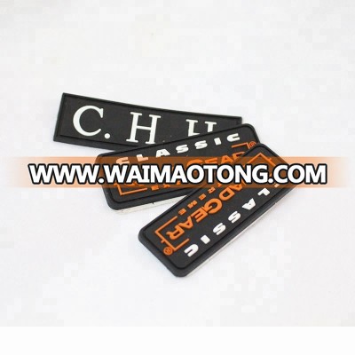 Rubber Patch with PVC Silicone on clothing